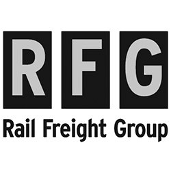Rail Freight Group black and white logo