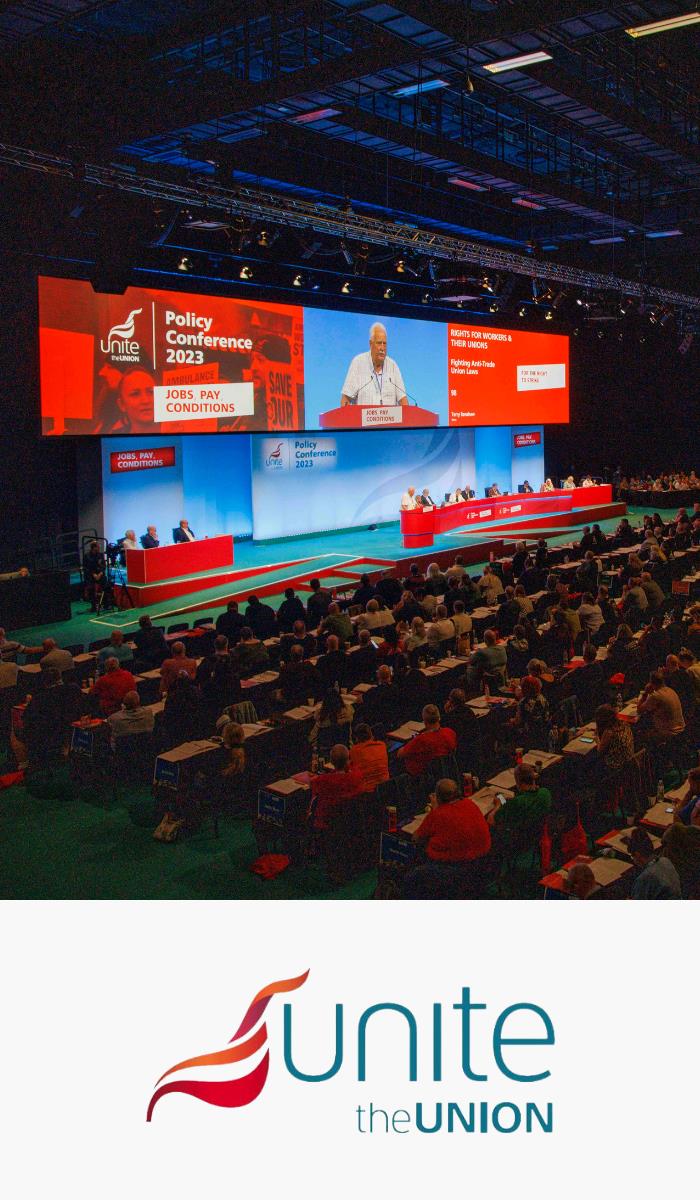 Delivering major conferences for the UK’s biggest trade union